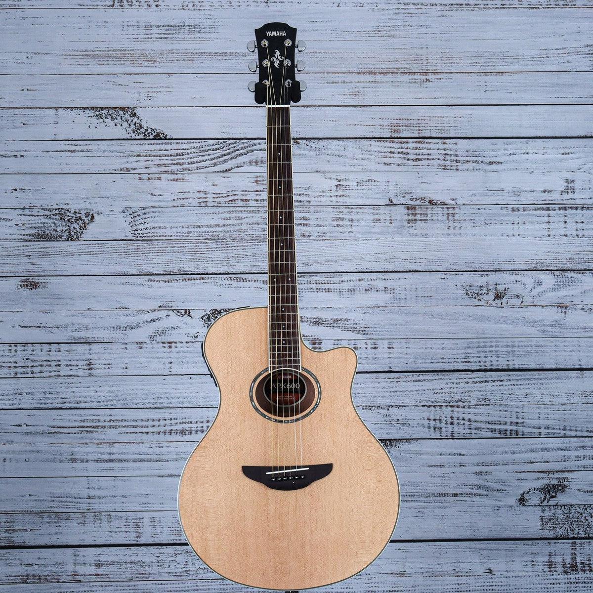 Yamaha APX600 Thin Body Acoustic-Electric Guitar - Natural w/ Gig
