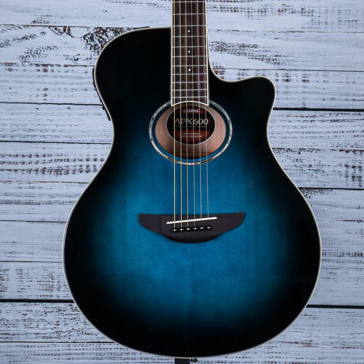 Yamaha APX600 Thinline Acoustic Electric Guitar - Oriental Blue Burst -  Huber Breese Music