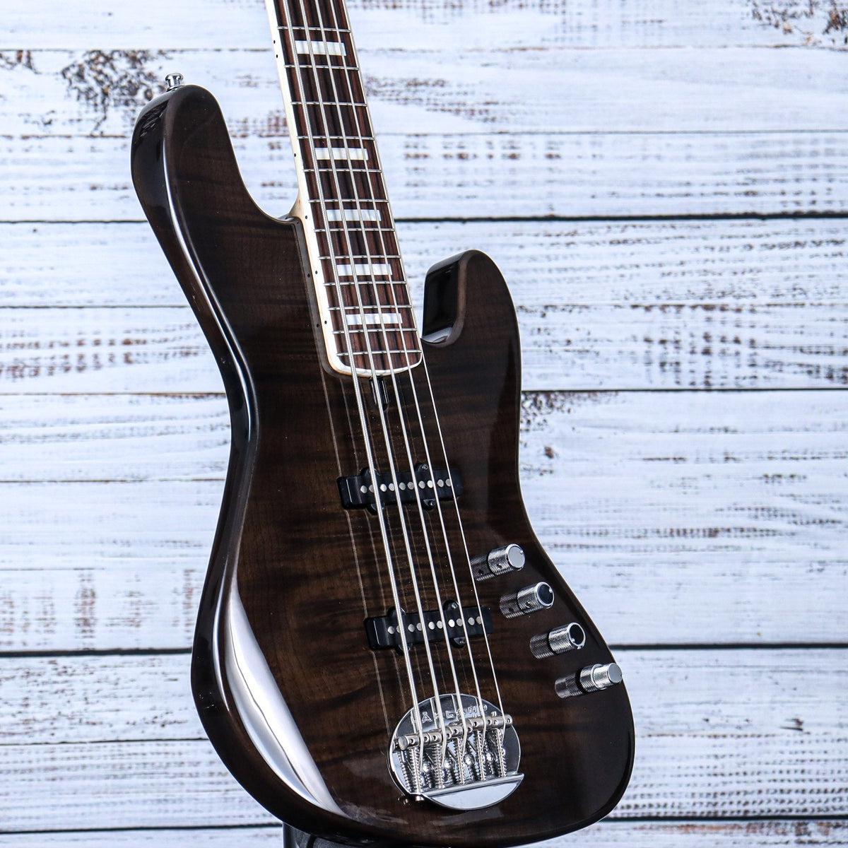 Lakland USA 5-String Bass Guitar | Black Transparent | 55-AJ