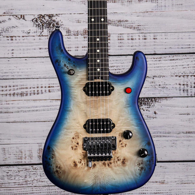 EVH 5150 Deluxe Poplar Burl Electric Guitar | Aqua Burst