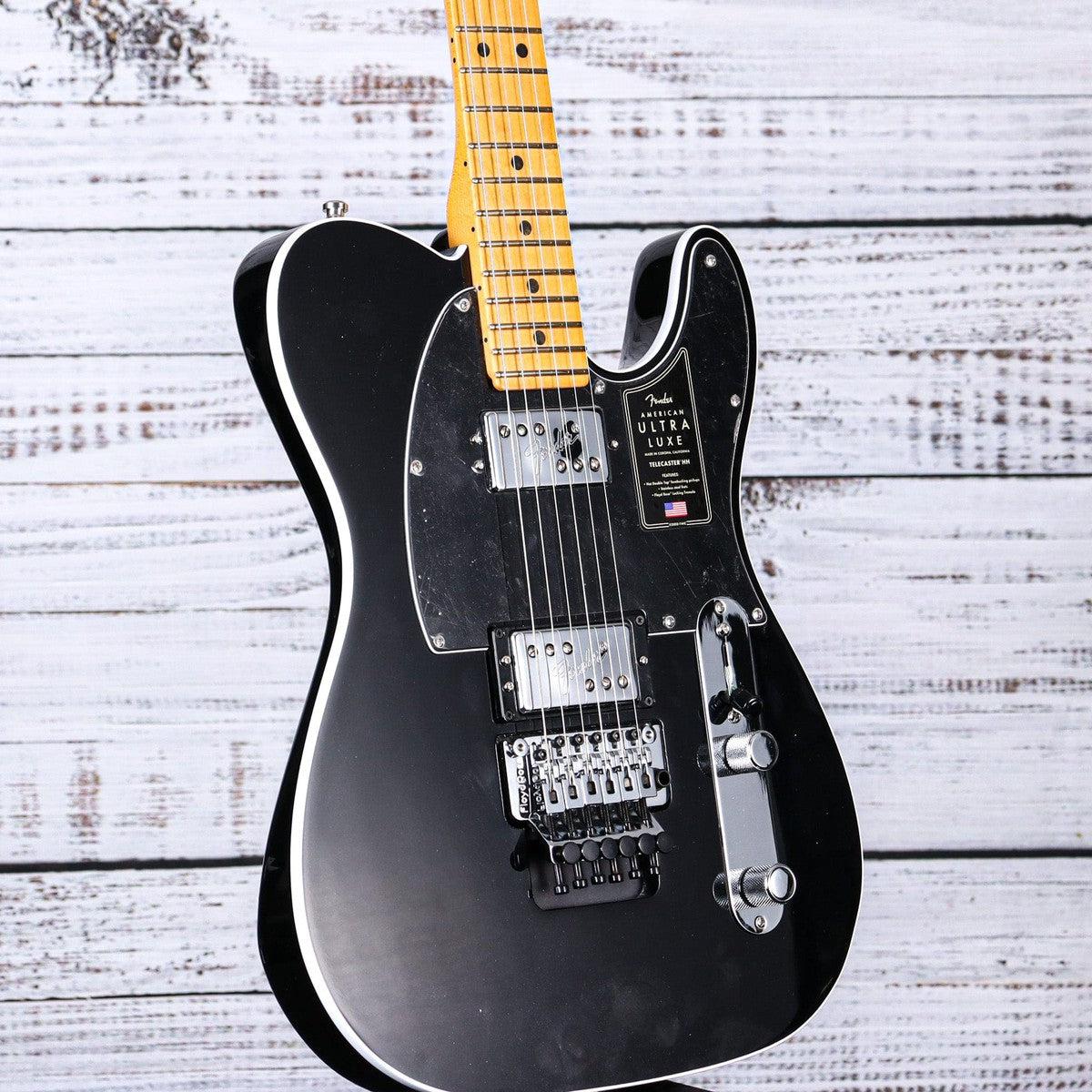 Fender American Ultra Luxe Telecaster Floyd Rose HH | Black