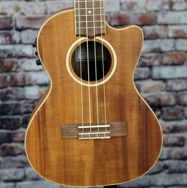 Lanikai Solid Acacia Top Tenor Ukulele With Kula Preamp | ACST-CET