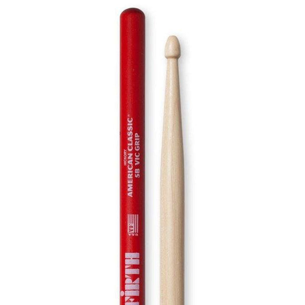 Vic Firth Vic Grip Series Drumsticks Wood Tip / 5B